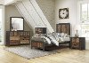 Modern Industrial 4 Piece Twin Bedroom Set - Copper