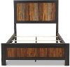 Modern Industrial Brown Full Size Bed - Copper