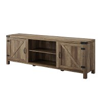70 Inch Modern Farmhouse TV Stand - Rustic Oak-2