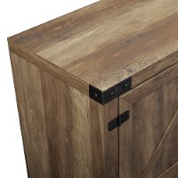 70 Inch Modern Farmhouse TV Stand - Rustic Oak-4
