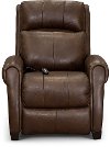 Hazelnut Brown Leather-Match Zero Gravity Power Recliner - Saturn