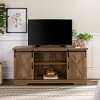 W58SBDRO Modern Farmhouse 58 Inch Wood TV Stand - Rustic Oak