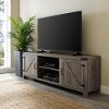 70 Inch Modern Farmhouse TV Stand - Gray Wash