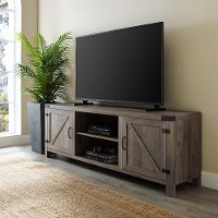 70 Inch Modern Farmhouse TV Stand - Gray Wash