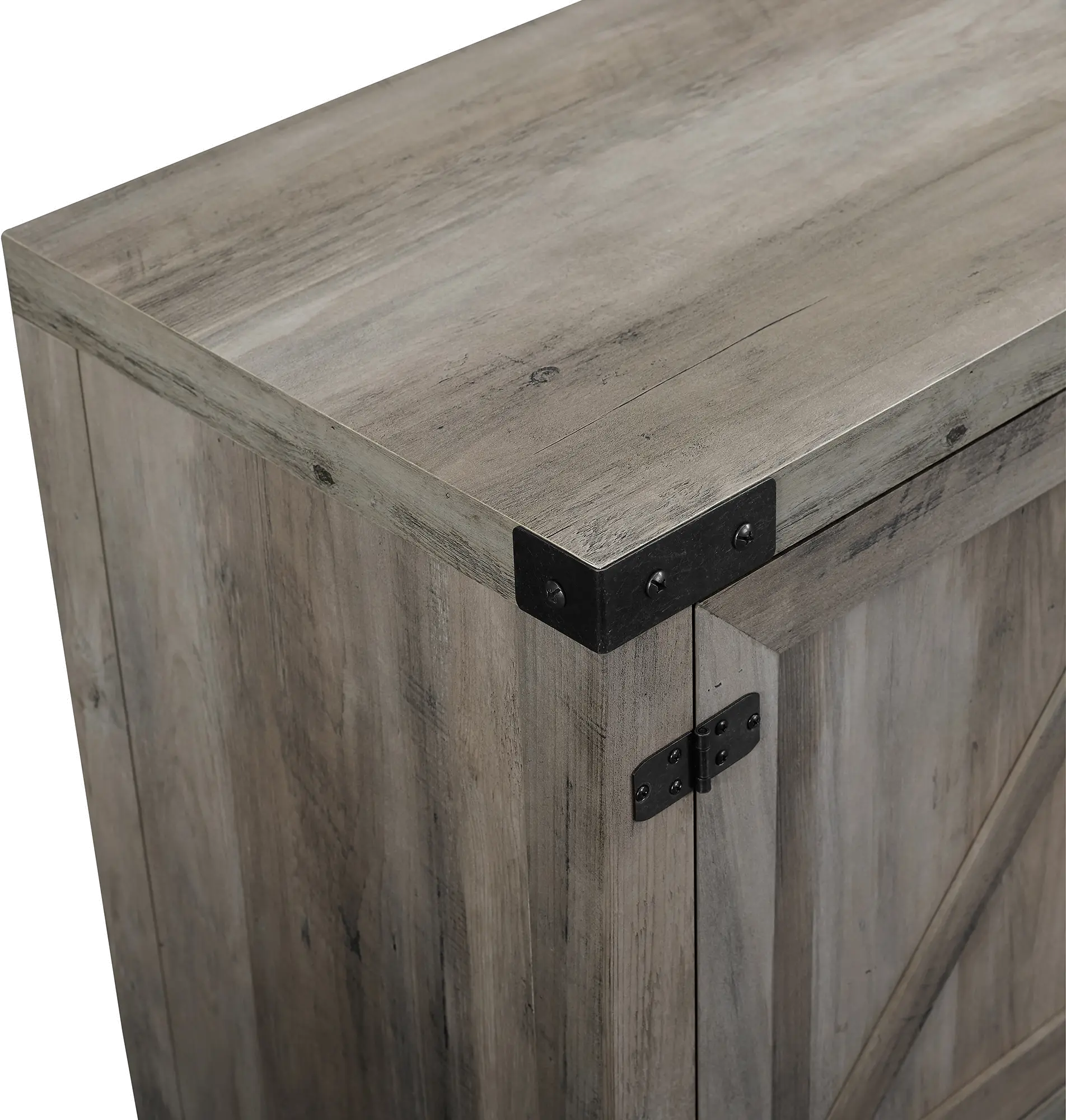 W70BDSDGW 70 Inch Modern Farmhouse TV Stand - Gray Wash-4