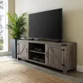 W70BDSDGW Cameron Gray Wash 70 Inch Farmhouse TV Stand - Walker Edison