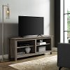 Rustic Wood 58 Inch TV Stand - Grey Wash