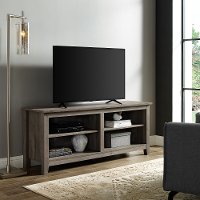 Rustic Wood 58 Inch TV Stand - Grey Wash