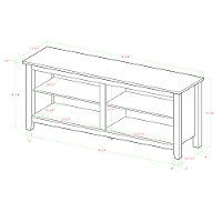 Rustic Wood 58 Inch TV Stand - Grey Wash-5
