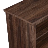 58 Inch Rustic Wood TV Stand - Dark Walnut-4