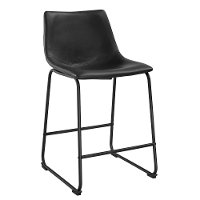 Industrial Black 26 Inch Counter Height Stool (Set of 2)-2