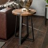 Rustic Side Table - Dark Walnut