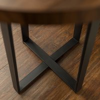 Rustic Side Table - Dark Walnut-2