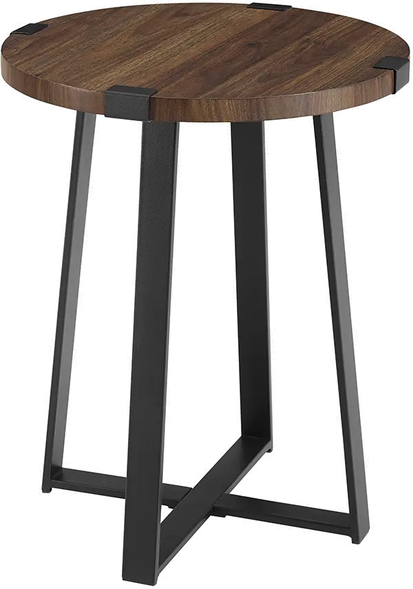 AF18MWSTDW Rustic Side Table - Dark Walnut-3
