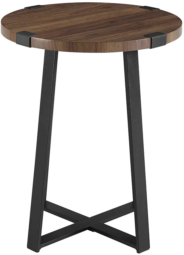 AF18MWSTDW Rustic Side Table - Dark Walnut-4