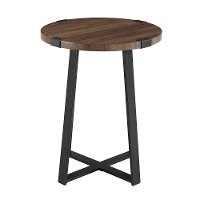 Rustic Side Table - Dark Walnut-4