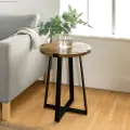 AF18MWSTRO Rustic Oak Side Table - Walker Edison