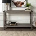 AF46MXETGW Metal X Rustic Gray Wash Entryway Table - Walker Edison