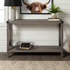 Rustic Farmhouse Entryway Table - Gray Wash