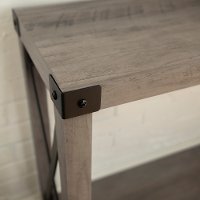 Rustic Farmhouse Entryway Table - Gray Wash-2