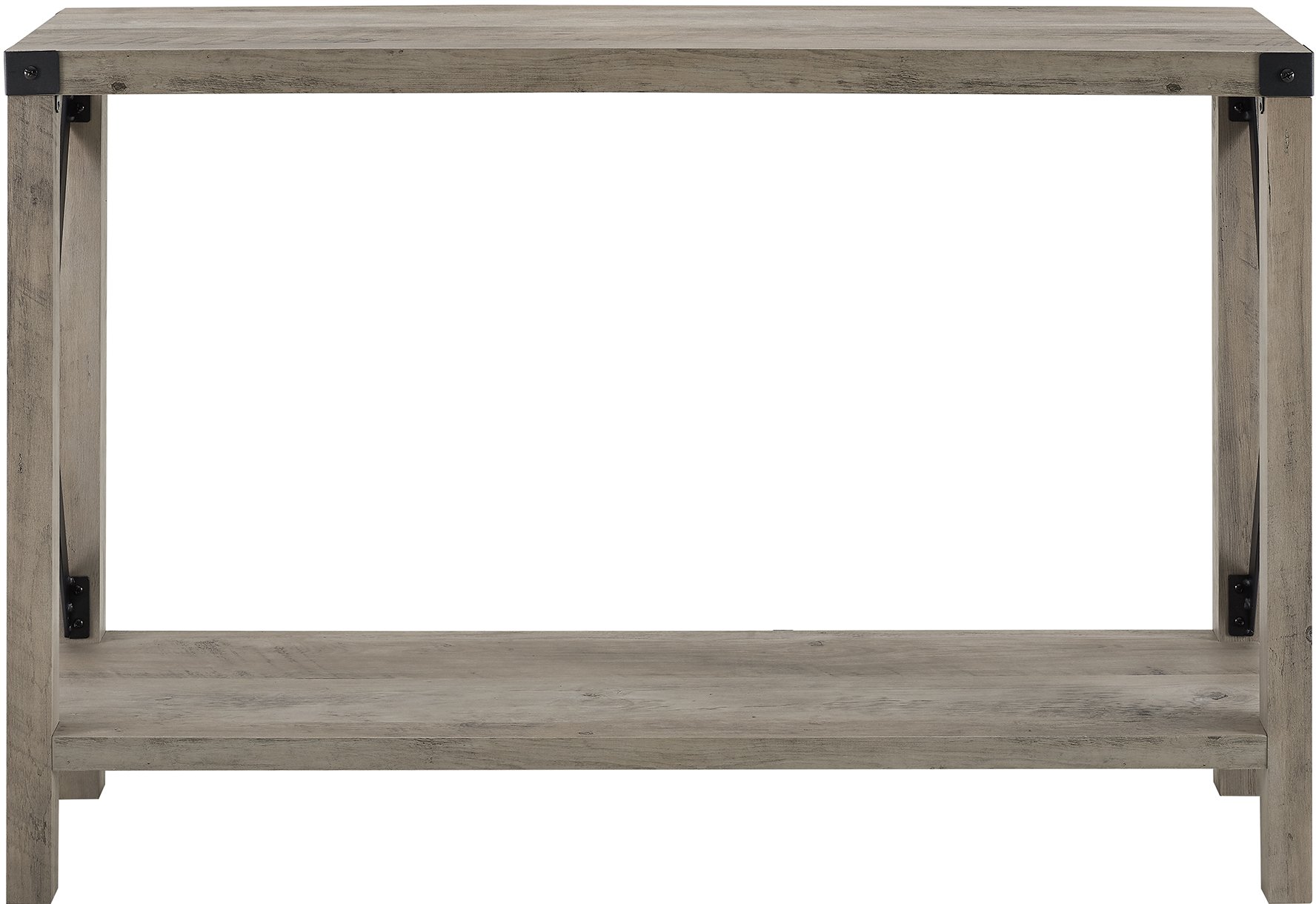 AF46MXETGW Rustic Farmhouse Entryway Table - Gray Wash-3