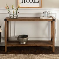 Rustic Farmhouse Entryway Table - Rustic Oak