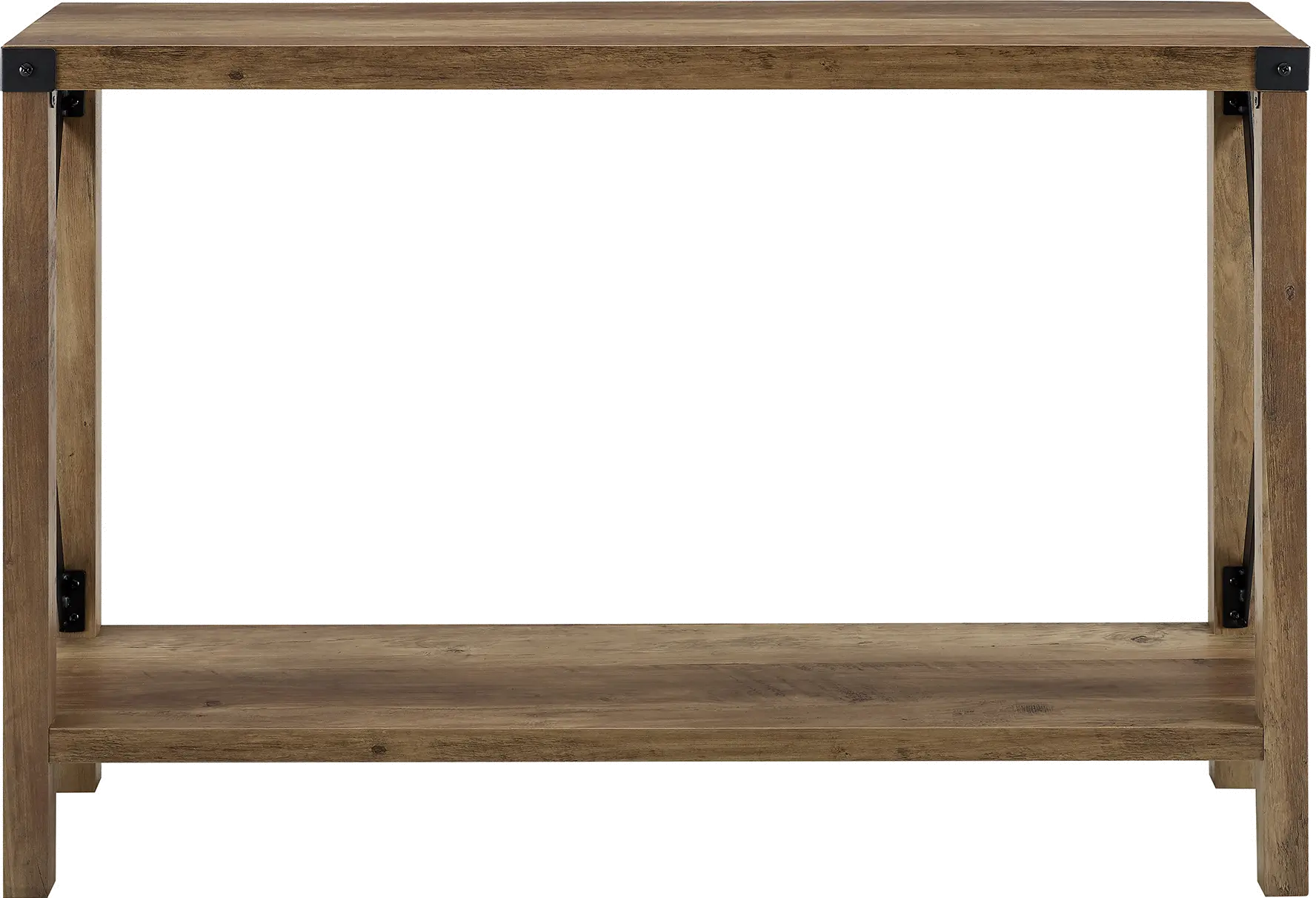 AF46MXETRO Rustic Farmhouse Entryway Table - Rustic Oak-4