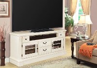 Antique White 65 Inch TV Stand - Fremont