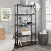 BS60RMWDW 63 Inch Rustic Industrial Walnut Bookcase - Walker Edison