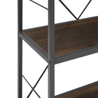 BS60RMWDW 63 Inch Rustic Industrial Walnut Bookcase-2