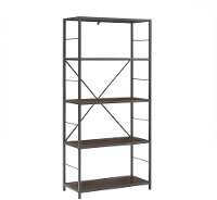BS60RMWDW 63 Inch Rustic Industrial Walnut Bookcase-3