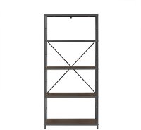 BS60RMWDW 63 Inch Rustic Industrial Walnut Bookcase-4