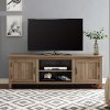 70 Inch Modern Farmhouse Wood TV Stand - Rustic Oak