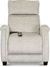 Contemporary Platinum Gray Power Recliner with SoCozi - Venus