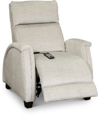 Contemporary Platinum Gray Power Recliner with SoCozi - Venus-2