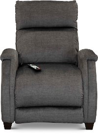 Contemporary Graphite Gray Power Recliner with SoCozi - Venus