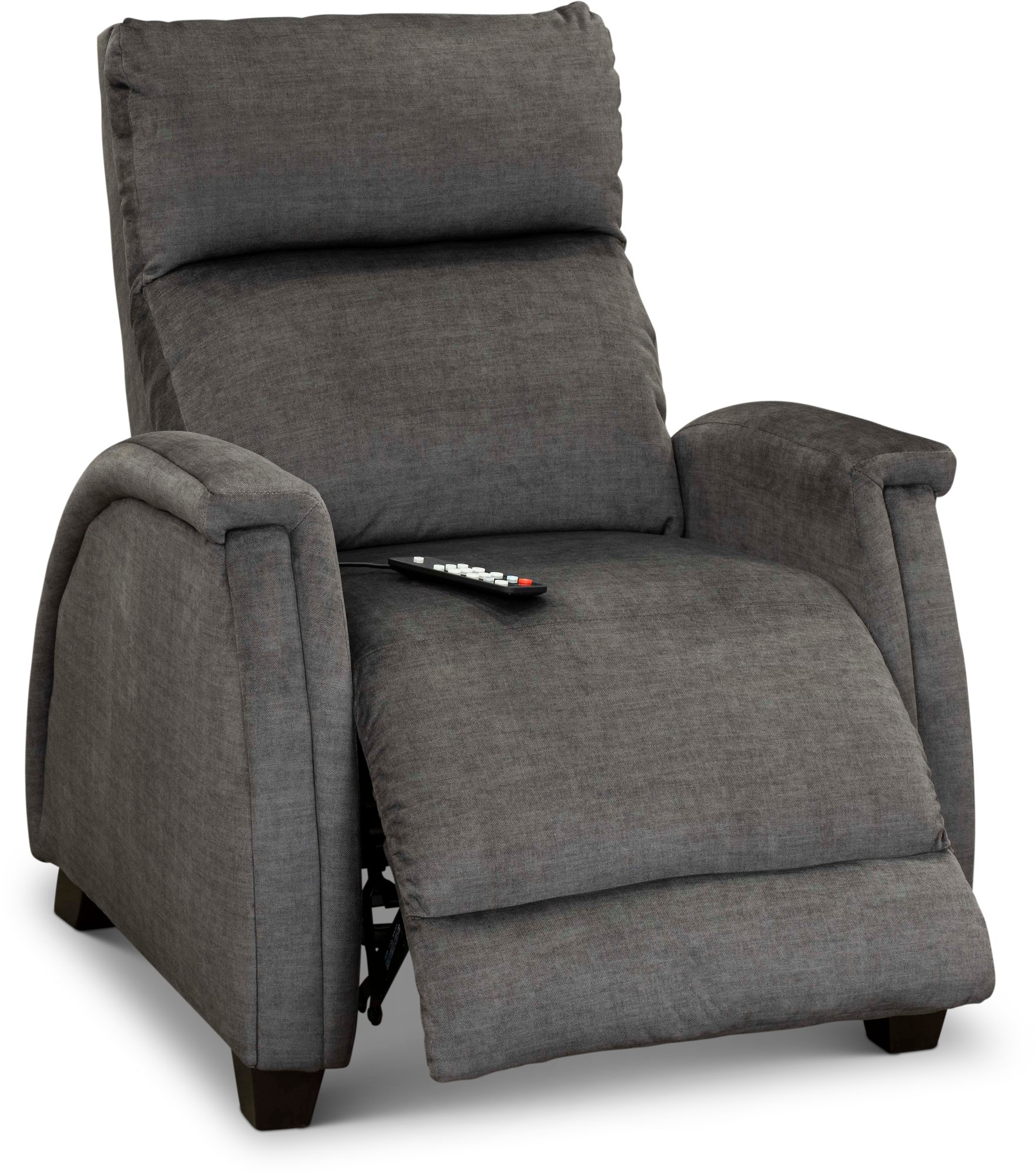 Contemporary Graphite Gray Power Recliner with SoCozi - Venus-2