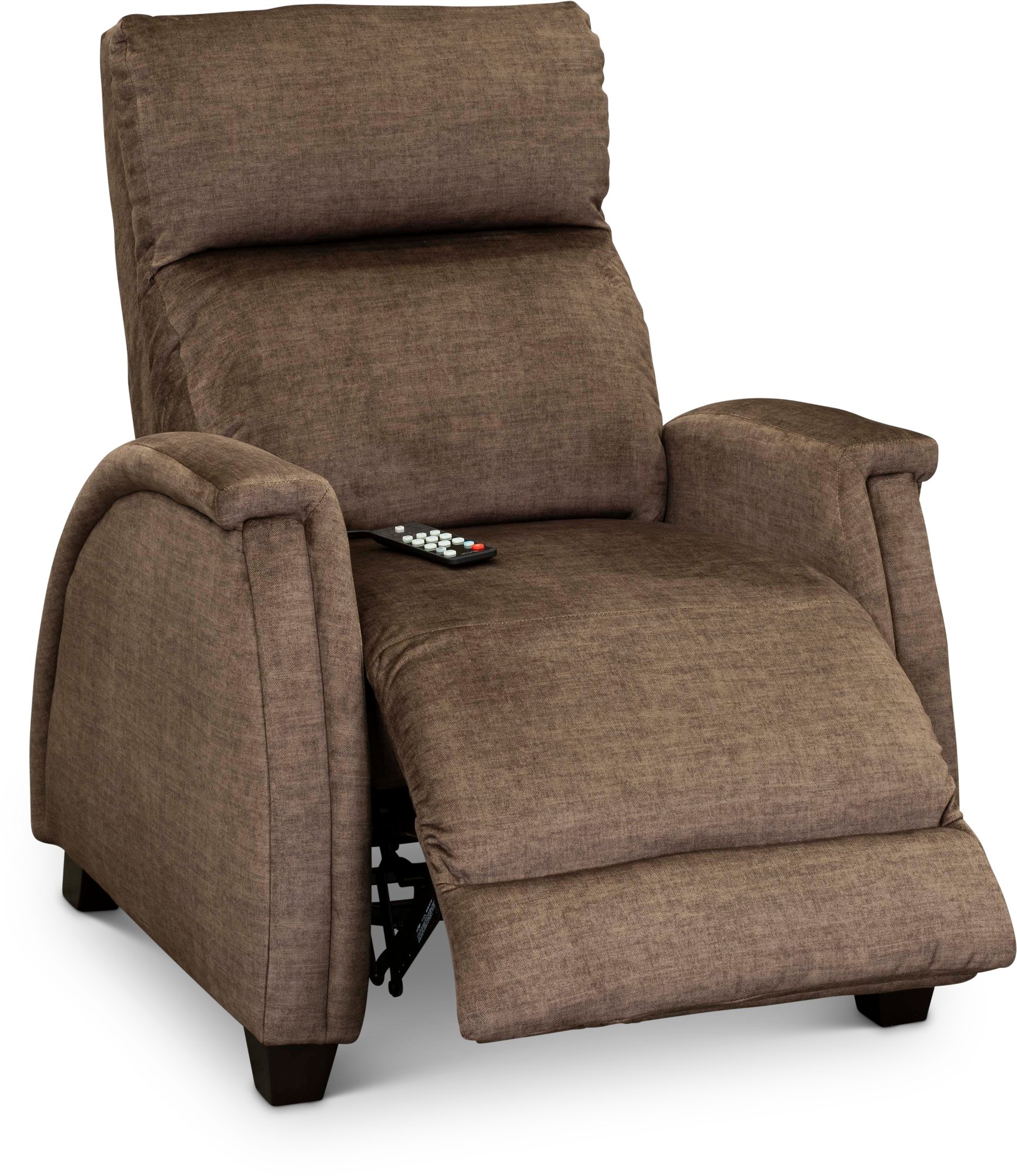 Contemporary Latte Brown Power Recliner with SoCozi - Venus-2