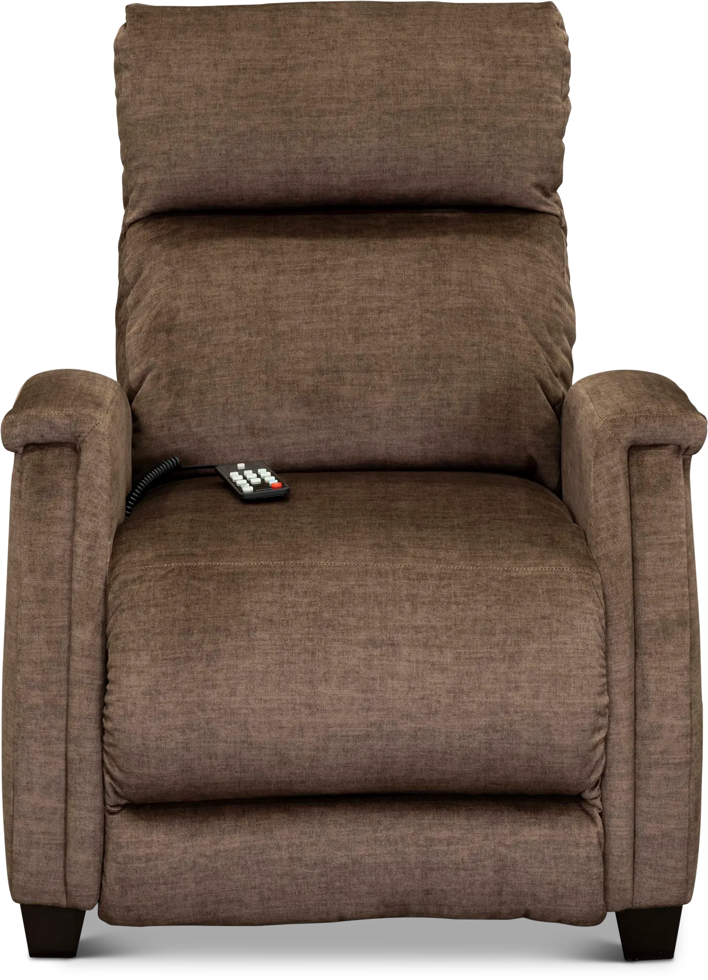 Venus Contemporary Latte Brown Power Recliner with SoCozi-1