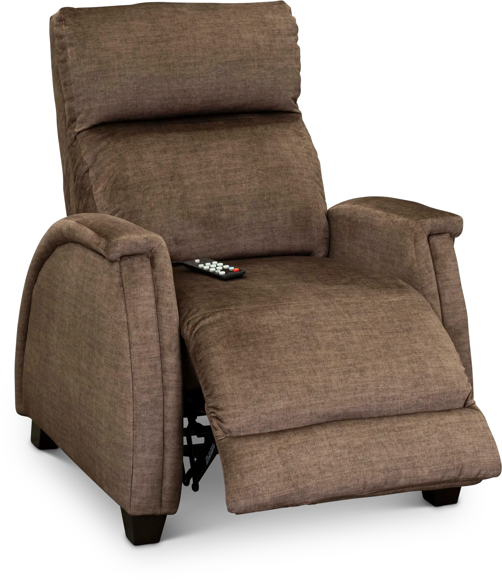 Venus Contemporary Latte Brown Power Recliner with SoCozi-2