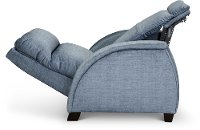 Contemporary Denim Blue Power Recliner with SoCozi - Venus-3