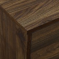 52 Inch Mid Century Modern Wood TV Stand - Dark Walnut-2
