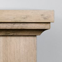 Modern 44 Inch Wood Corner TV Stand - Tan-2
