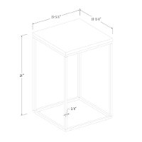 Modern Side Table - Dark Concrete-5