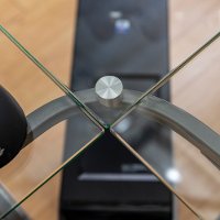 Modern Corner Glass Computer Desk - Silver-3