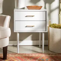 AF20OLI2DSW Modern Side Table - White