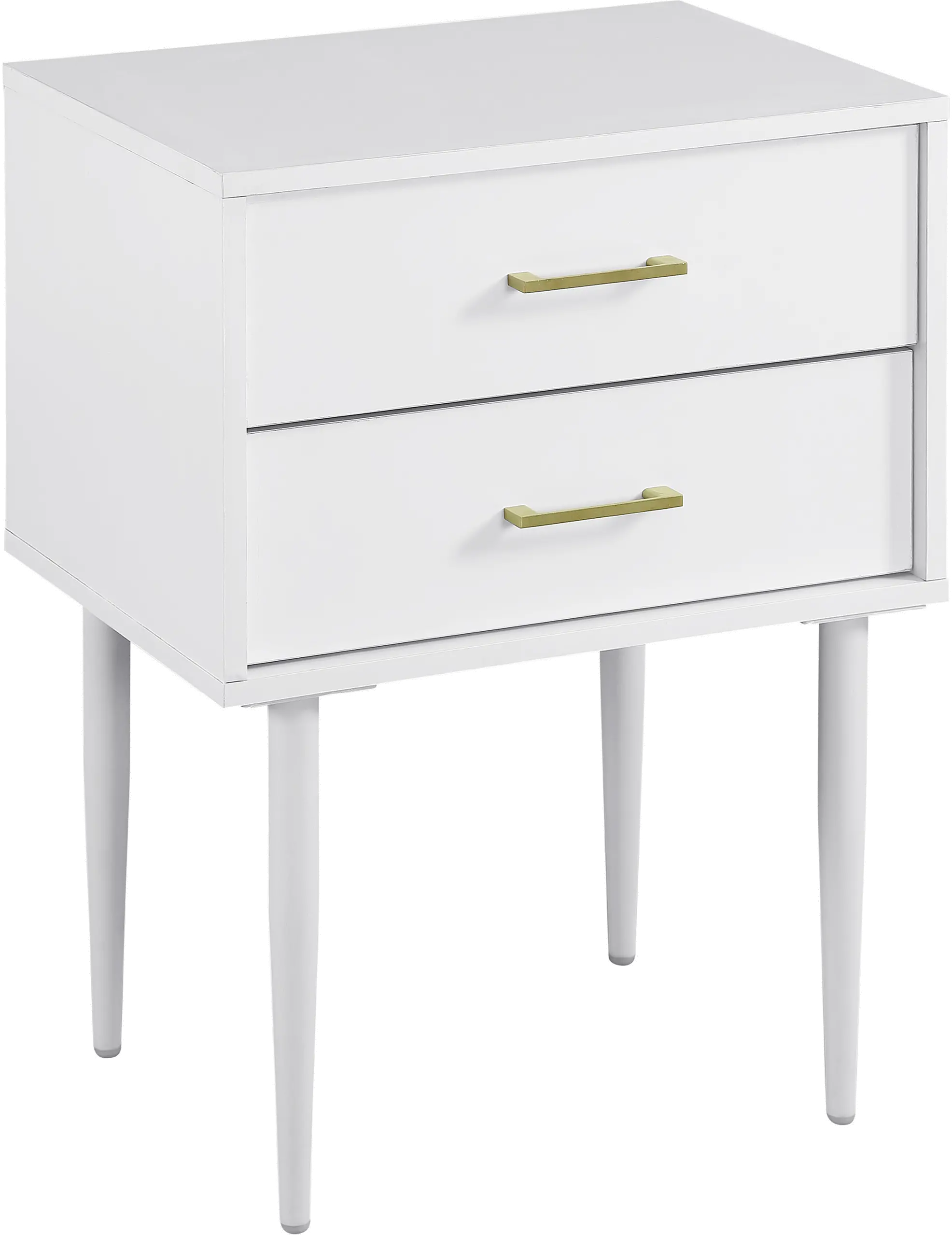 AF20OLI2DSW Modern Side Table - White-4