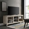 70 Inch Rustic Wood TV Stand - White Oak