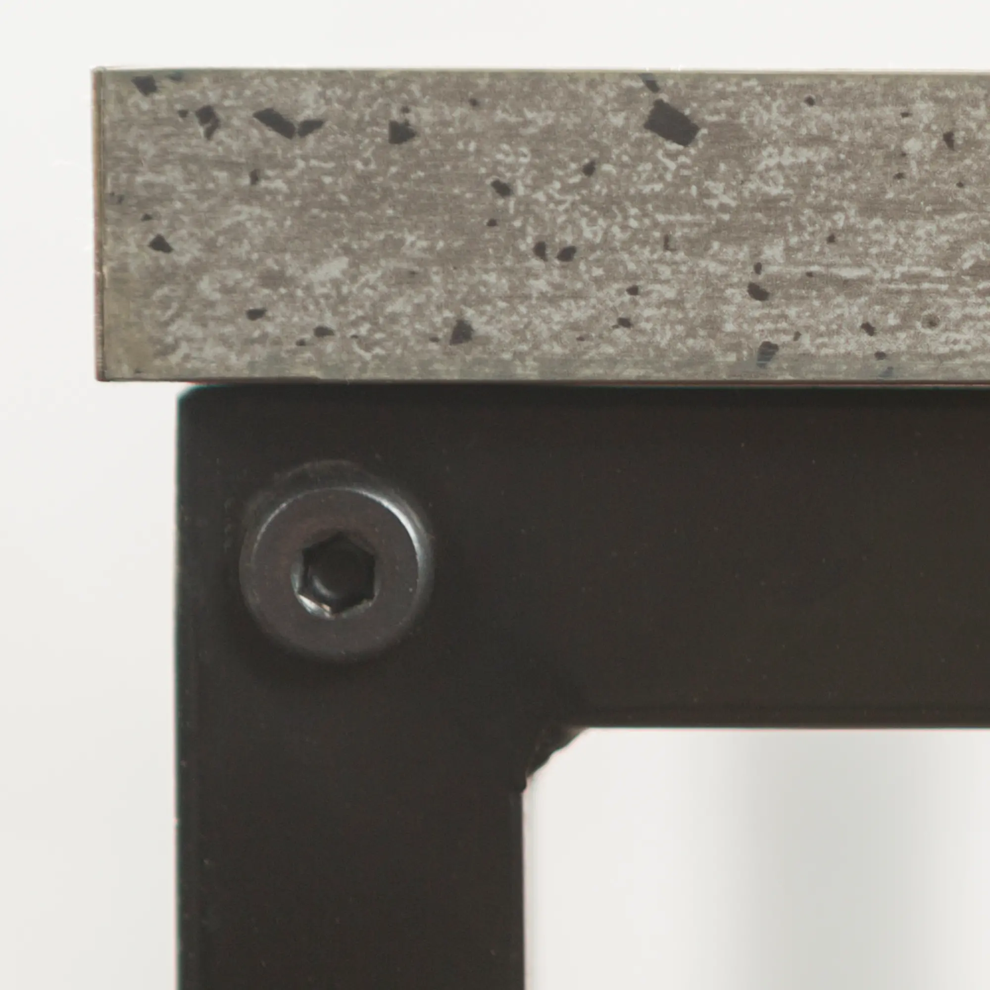 C42LWSQDC Mixed Material Coffee Table - Dark Concrete-3