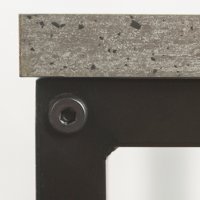 C42LWSQDC Mixed Material Coffee Table - Dark Concrete-3